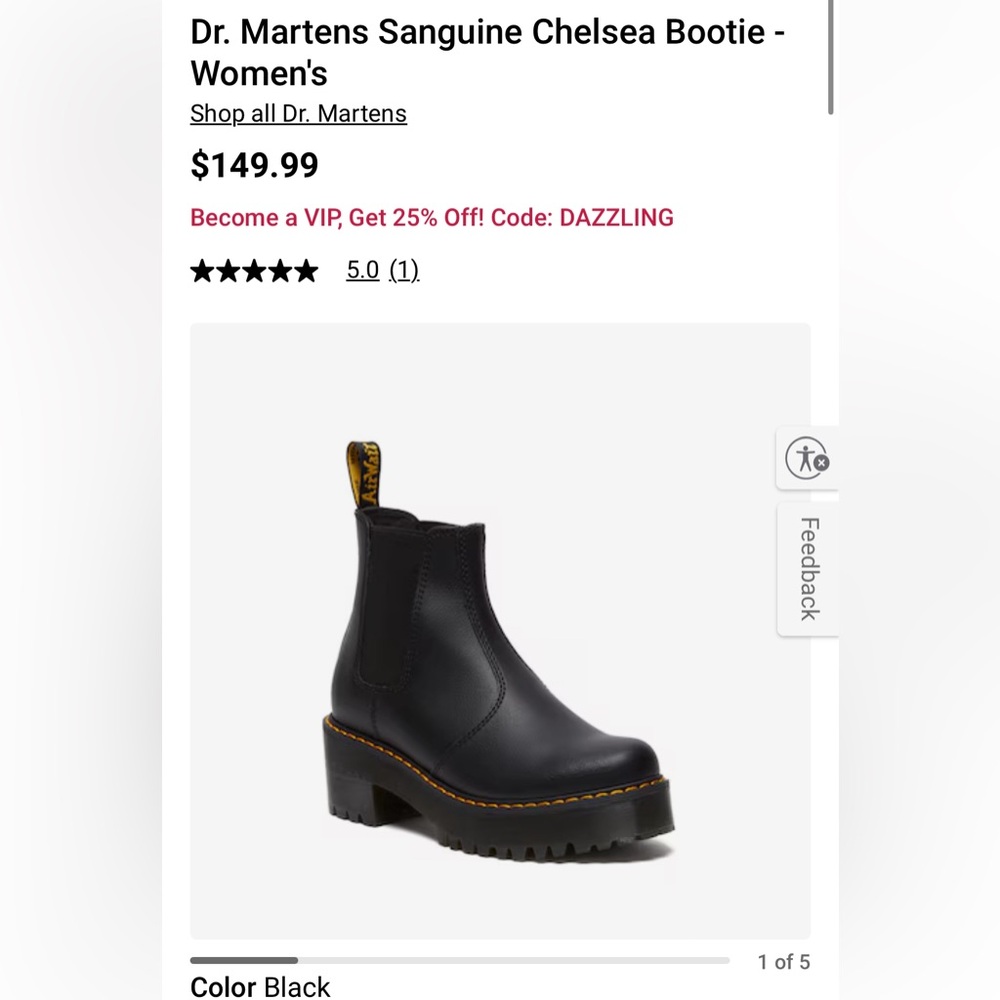 Dr. Marten Sanguine Chelsea bootie